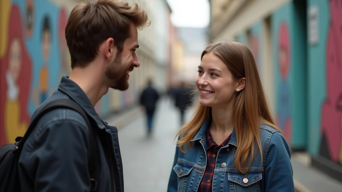 When Two People Date at Different Speeds in Belgium - editorial photograph