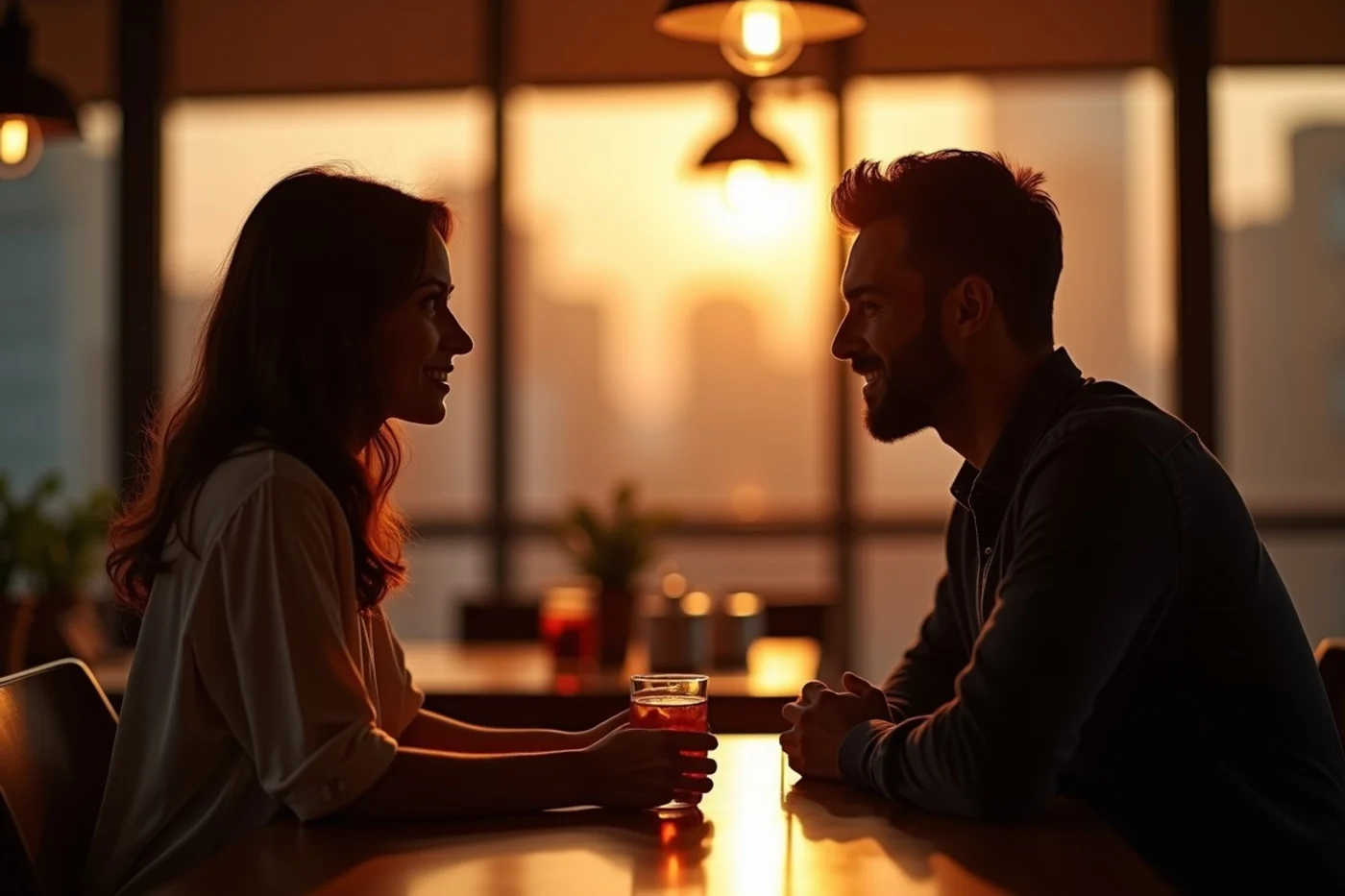 Friendly conversation is not automatically romantic interest - supporting editorial photograph